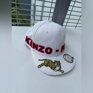 Kenzo X Hat H&M Jungle Tiger White Logo Cap Kenzo RARE 7 3/8